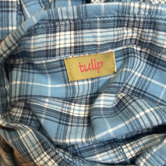 Tulip soft cotton high low hi lo tunic dress roomy Large XL lagenlook pockets - Picture 7 of 13